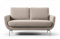 Sofa dwuosobowa z materiału fabric w kolorze beżowym 160 x 80 x 70cm